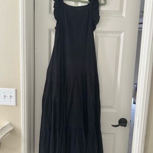 Black free people midi dress